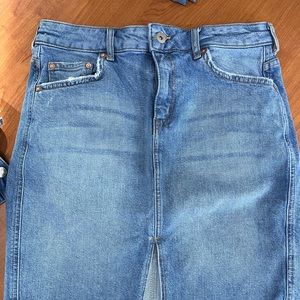 Anthropologie Jean skirt